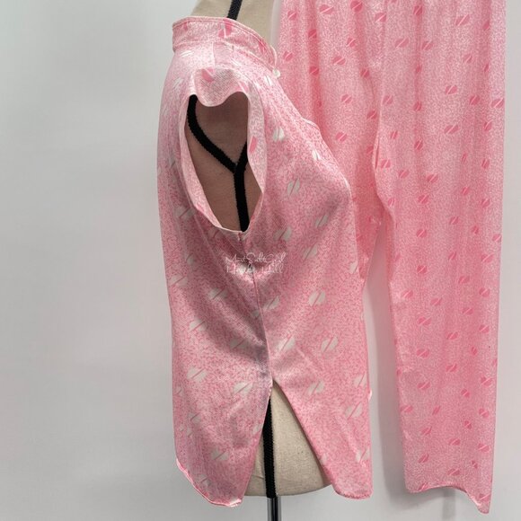Dara-Jane New York Vintage 1970's Nylon Sleepwear Ensemble Top & Pants Set - Picture 5 of 9